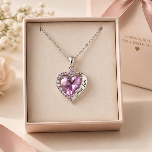 Heart Crystal Necklace